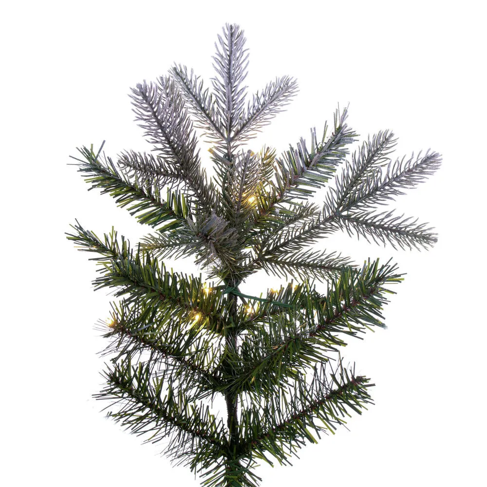 10' x 54" Frosted Douglas Fir Artificial Pre-Lit Xmas Tree Warm White 3mm LED