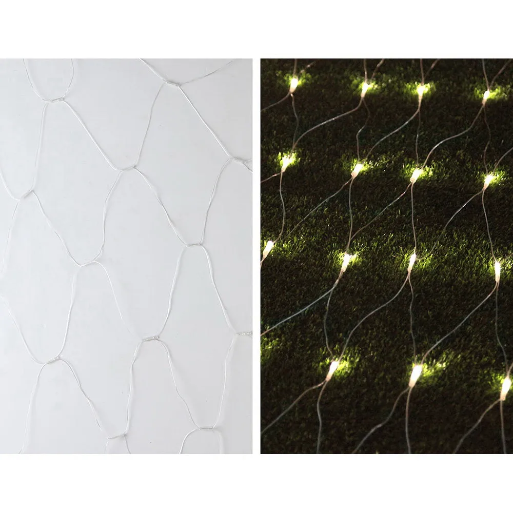 1000 LED Warm Net String Lights, 8 Modes, 4x6M - Jingle Jollys