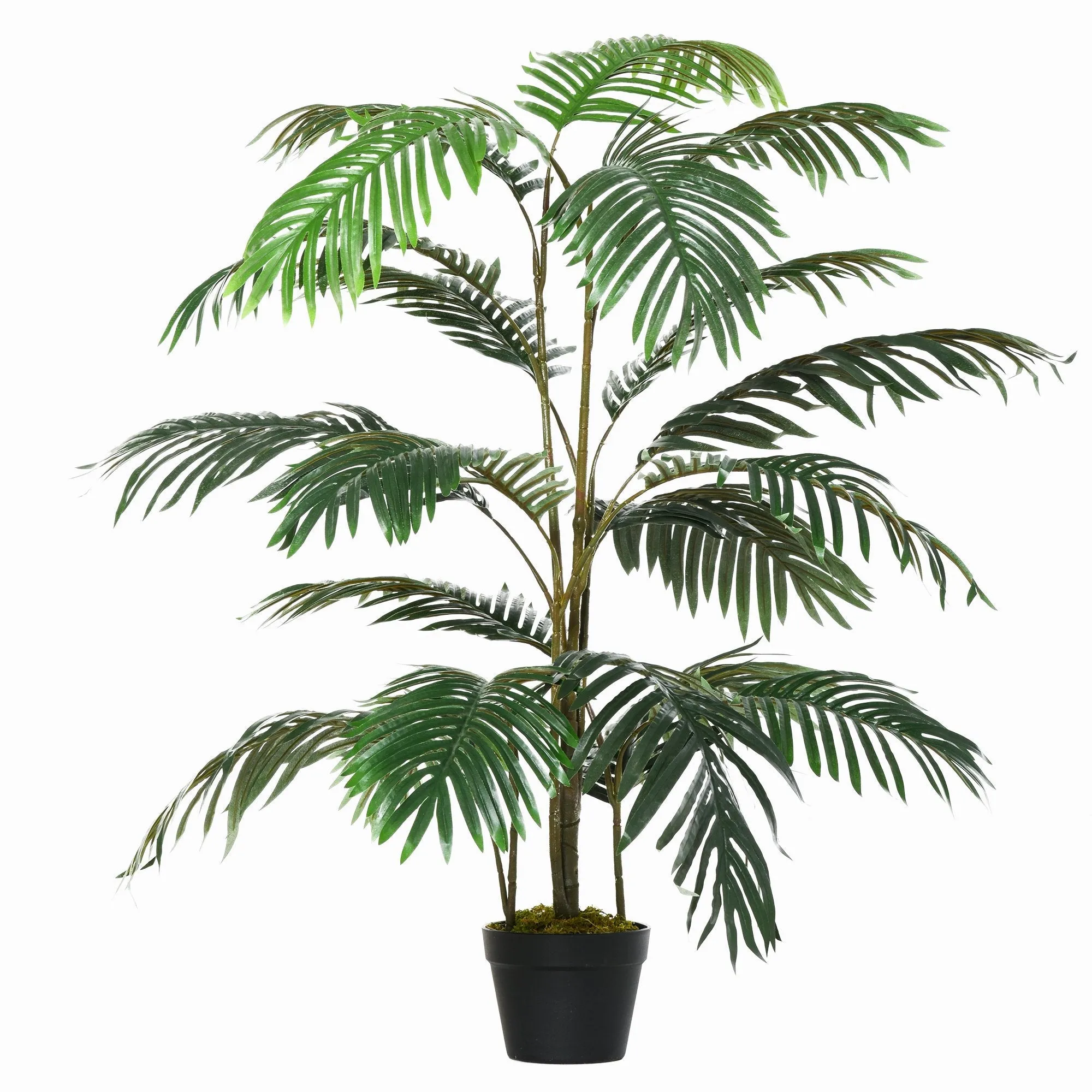 140cm Artificial Potted Palm Decorative Tree with 20 Leaves