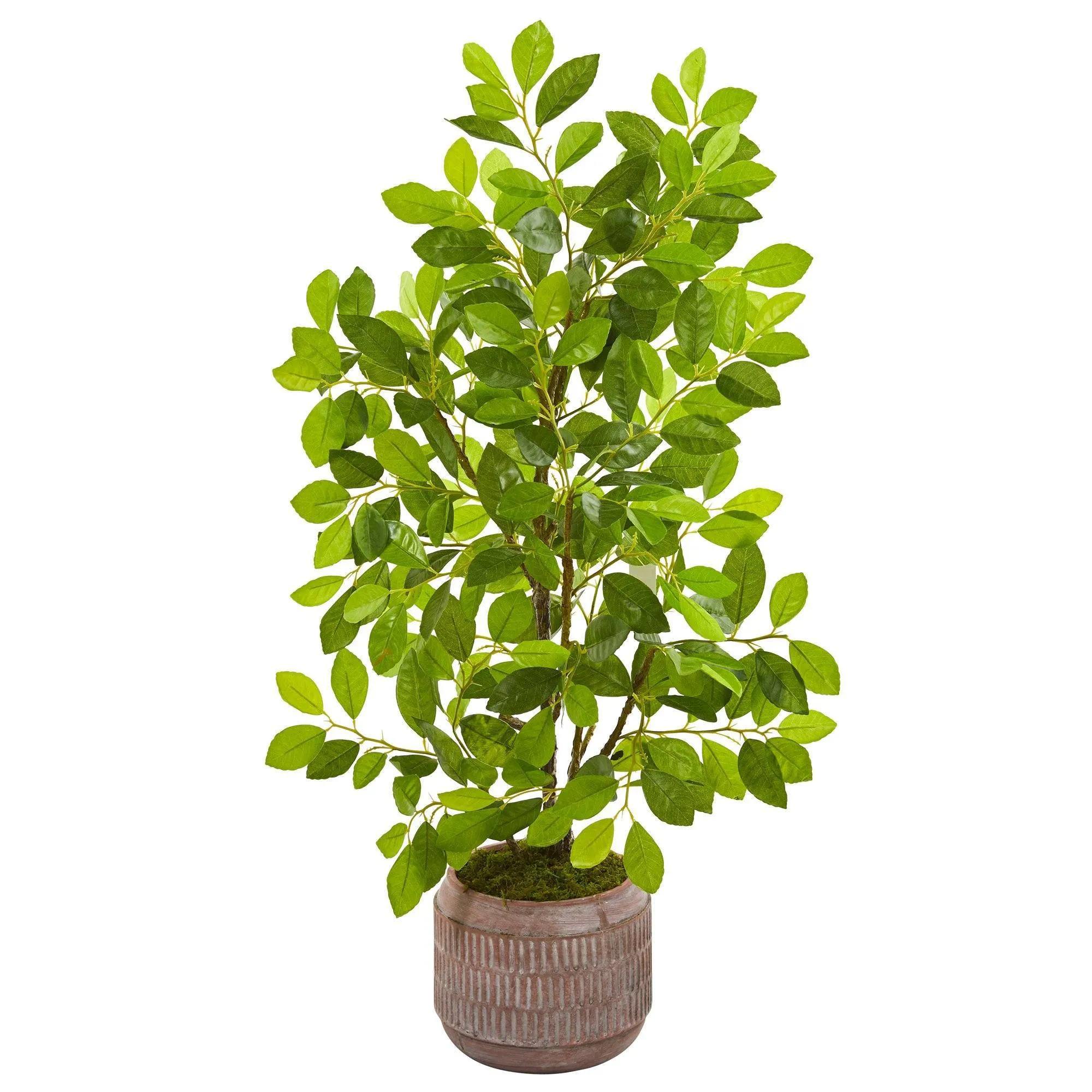 34” Ficus Artificial Tree in Stoneware Planter