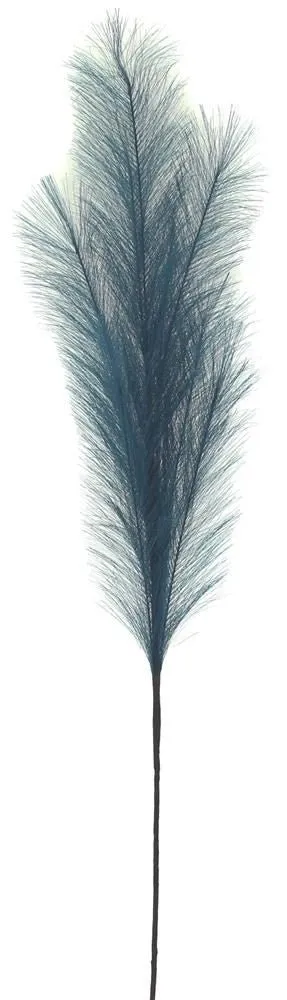 38" Fabric Pampas Grass Plume: Navy Blue