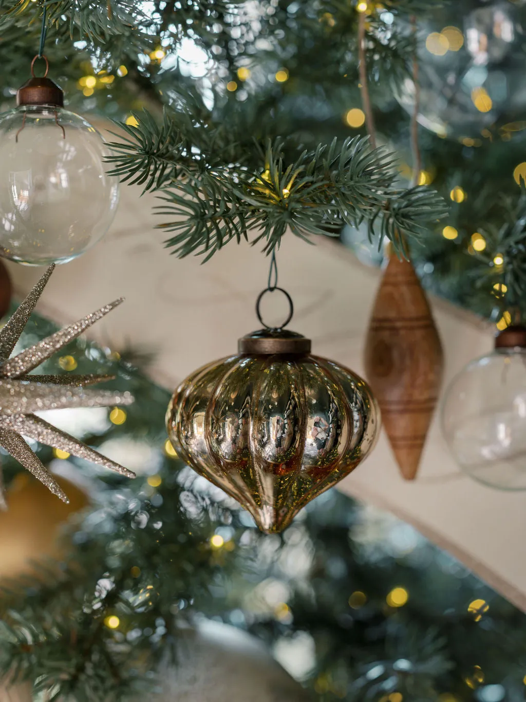 3" Mercury Glass Ornament