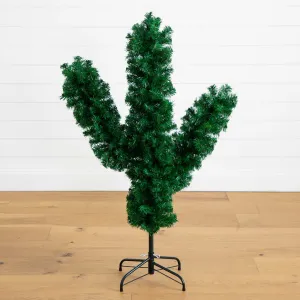 4’ Artificial Cactus Christmas Tree