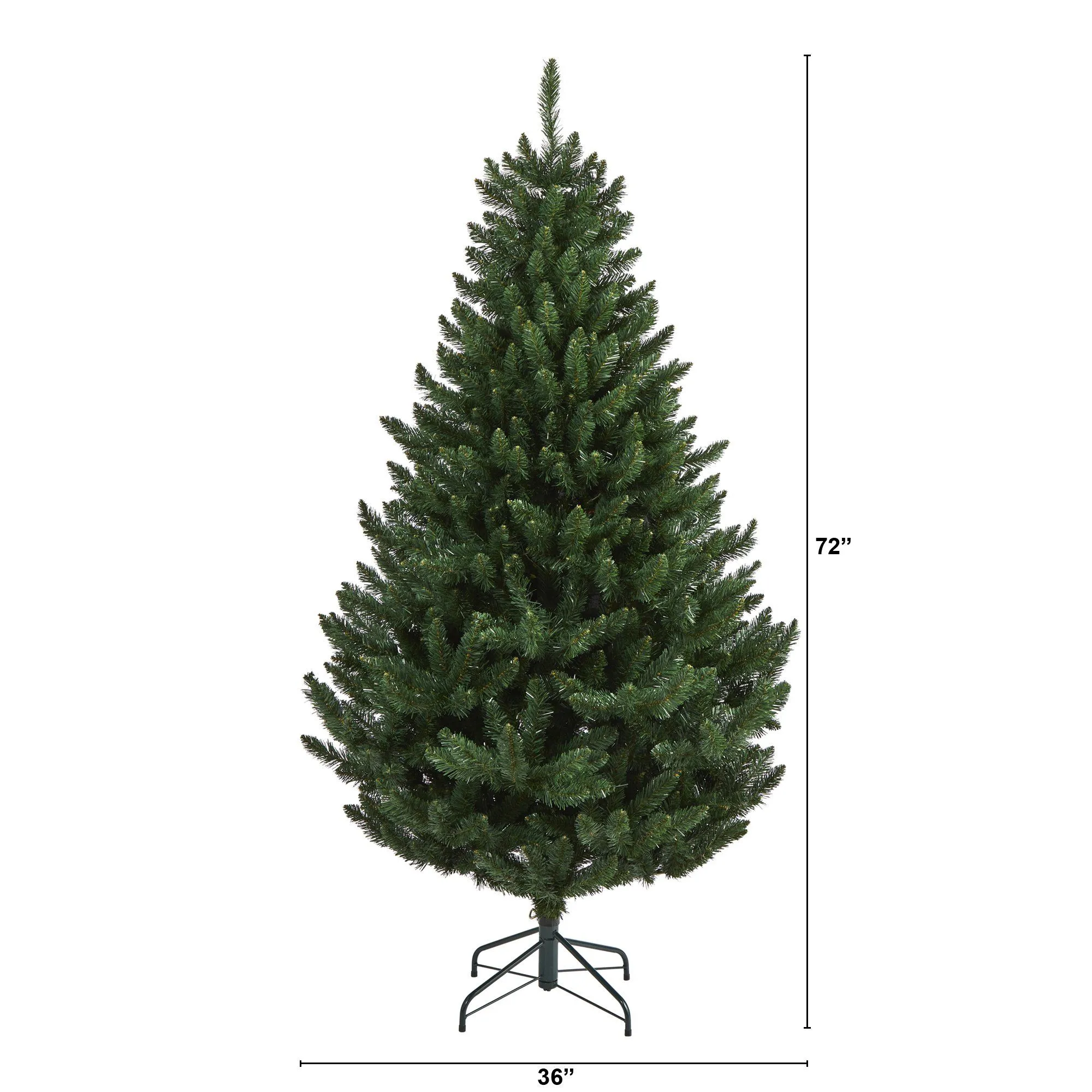 6’ Northern Rocky Spruce Artificial Christmas Tree with 838 Bendable Branches