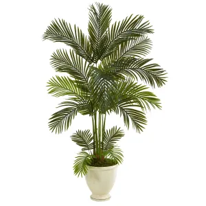 65” Areca Palm Artificial Tree in Decorative Urn