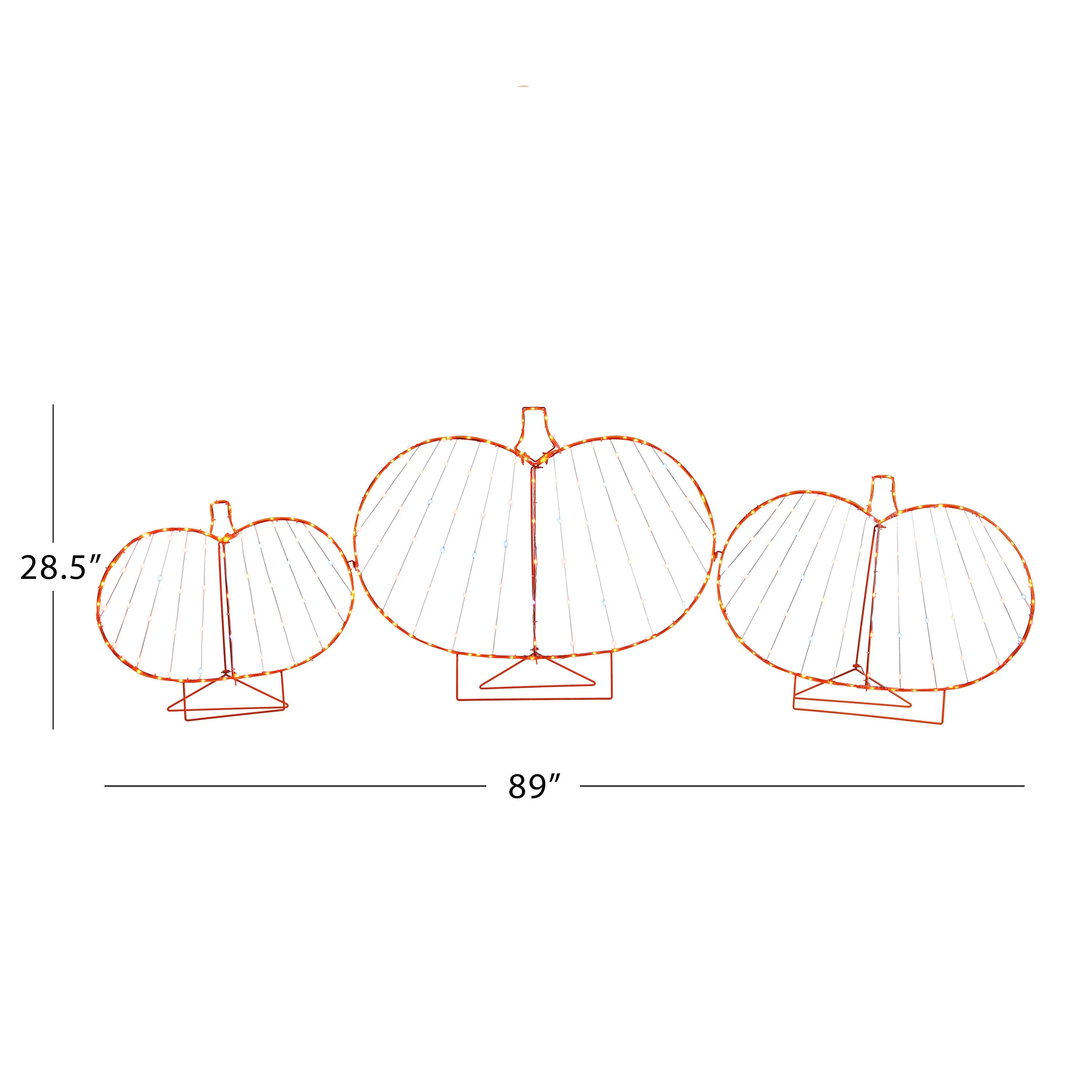 7 ft. Outdoor Folding Pumpkin Lightshow