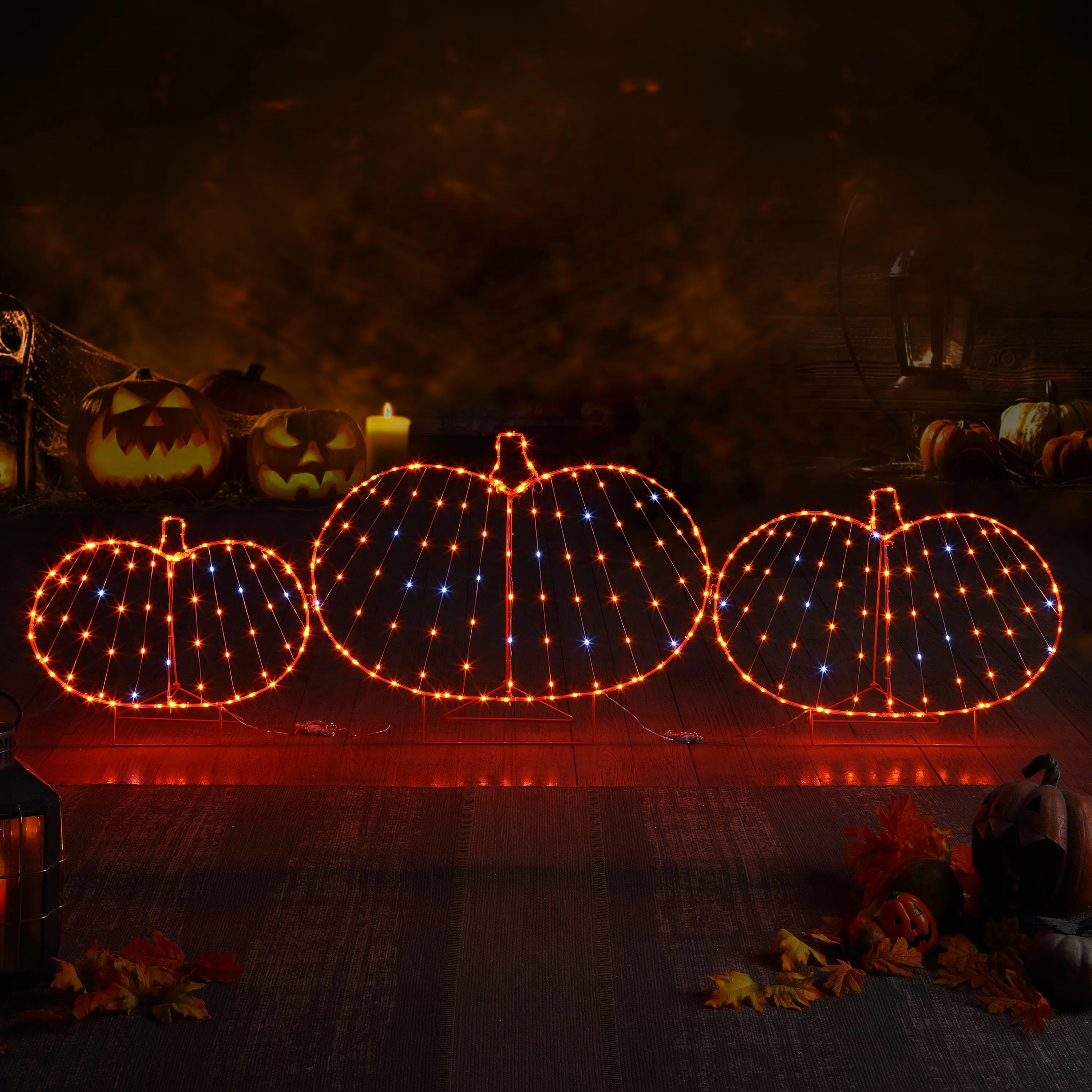 7 ft. Outdoor Folding Pumpkin Lightshow