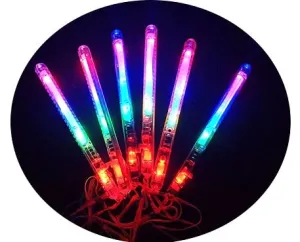 9" LED LIGHT UP FLASHING STICKS (sold by the piece or dozen)