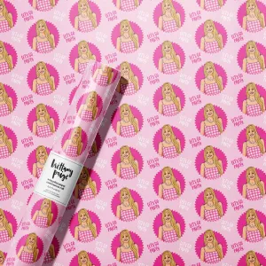 Barbie inspired Let's Party Doll Wrapping Paper Perfect for Birthday Barbie parties Brittany Paige