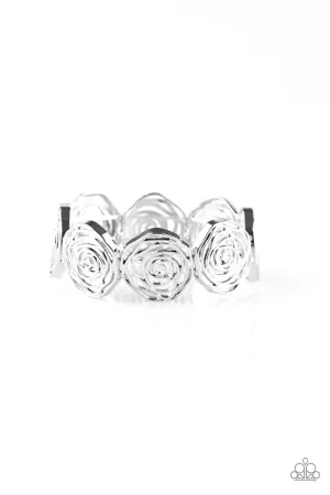 Beat Around The ROSEBUSH Silver Bracelet - Paparazzi Accessories