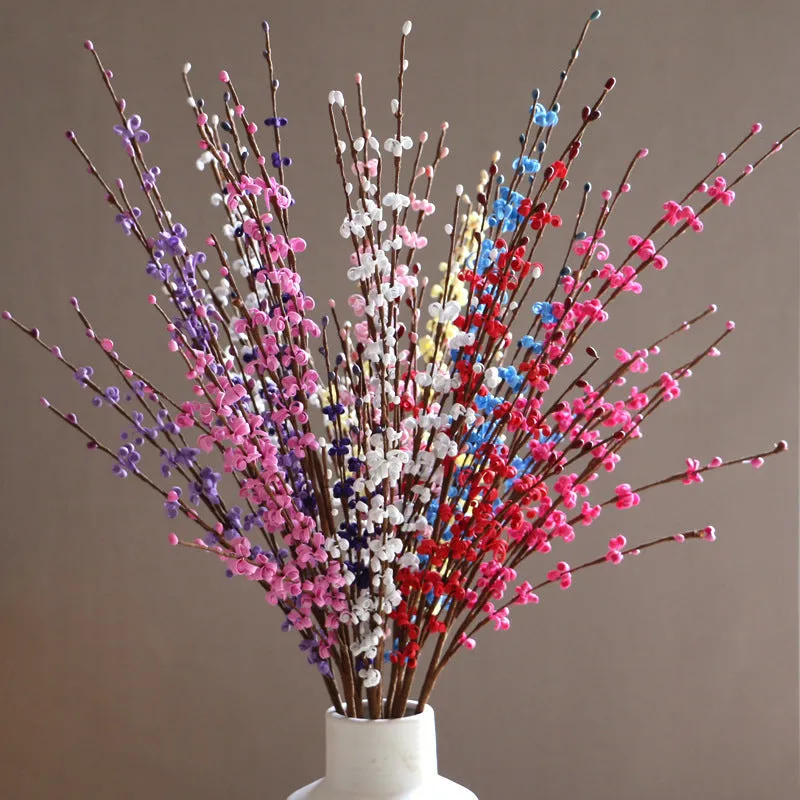 Bulk 5Pcs 30“ Long Jasmine Artificial Flowers Branches for New Year Wedding DIY Wholesale