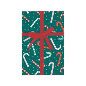 Candy Canes And Confetti Gift Wrap Roll