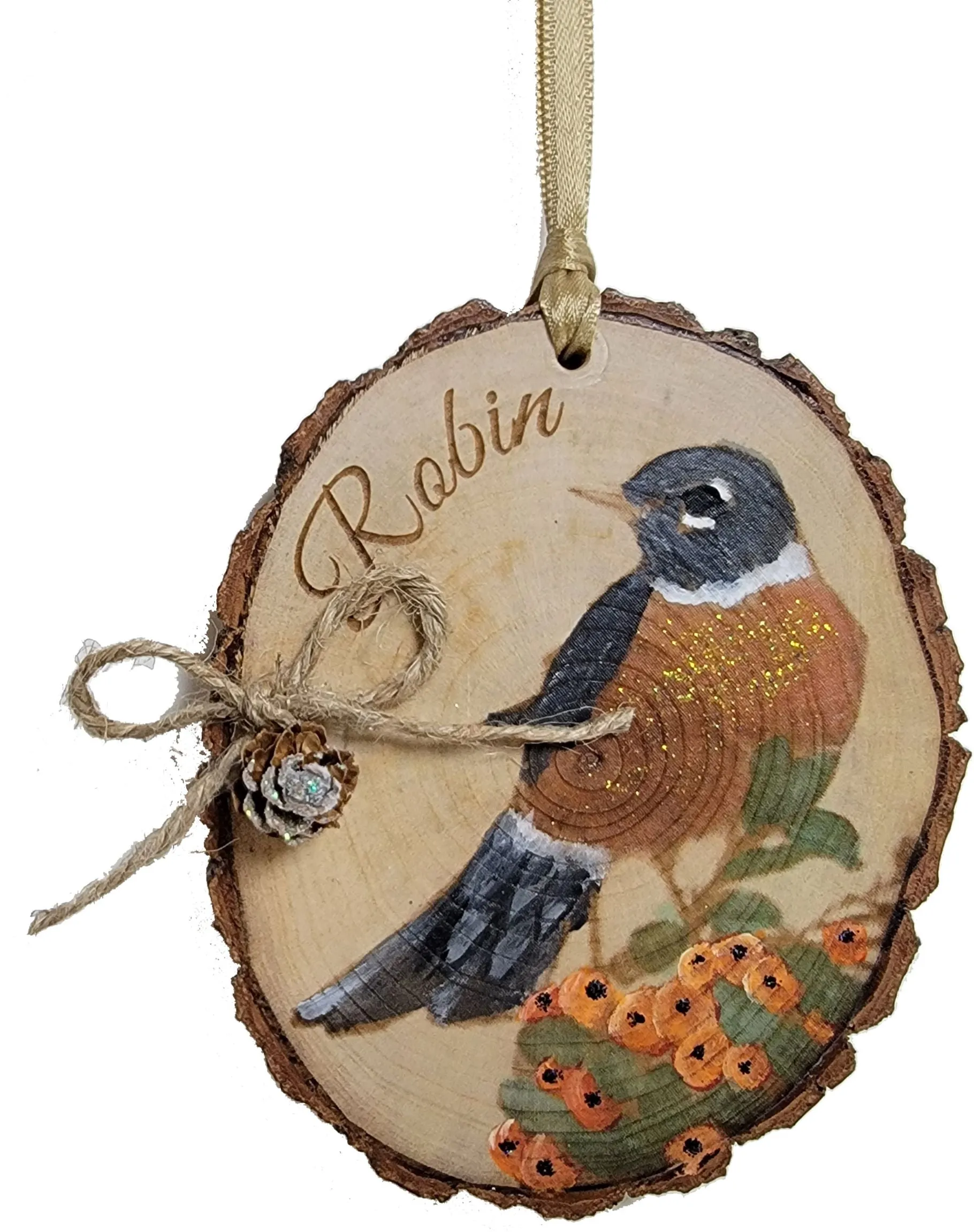 Carolina Song Bird Engraved Ornaments