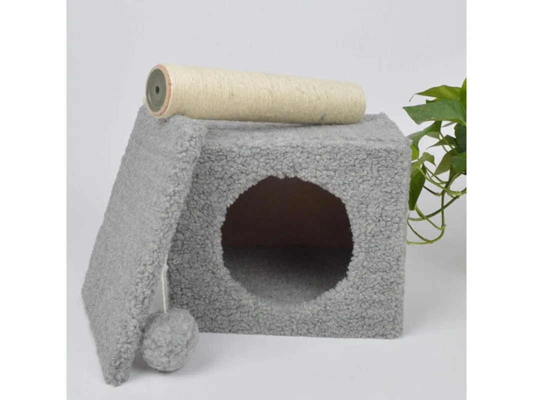 Cat Tree & Scratching Grey Dark Grey Beige 31*31*65