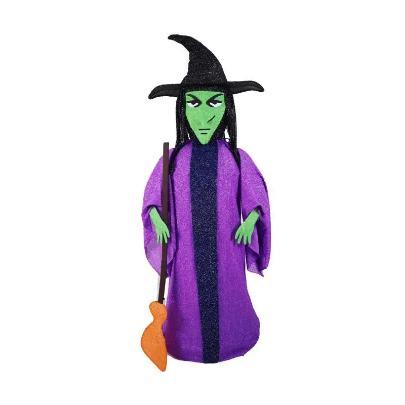 Celebrations Prelit 60" Collapsible Witch Yard Decor