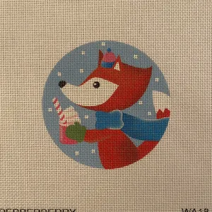 Coco the Fox Ornament Canvas