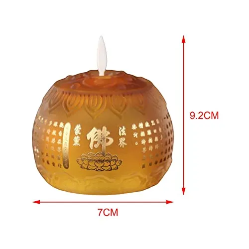 Enakshi LED Tea Lights Candle Flickering Mantle Battery Powered Lotus Flower Lamp Yellow|Home & Garden | Lamps, Lighting & Ceiling Fans | Lamps