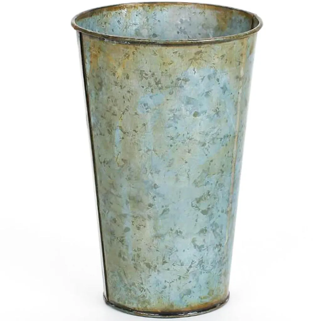 French Bucket Antique Gray 5.25in x 8in