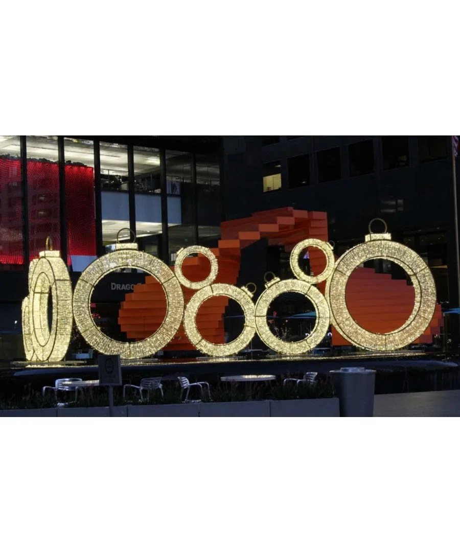 Giant Illuminated Ornament Rings