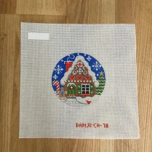 Gingerbread House Ornament Canvas