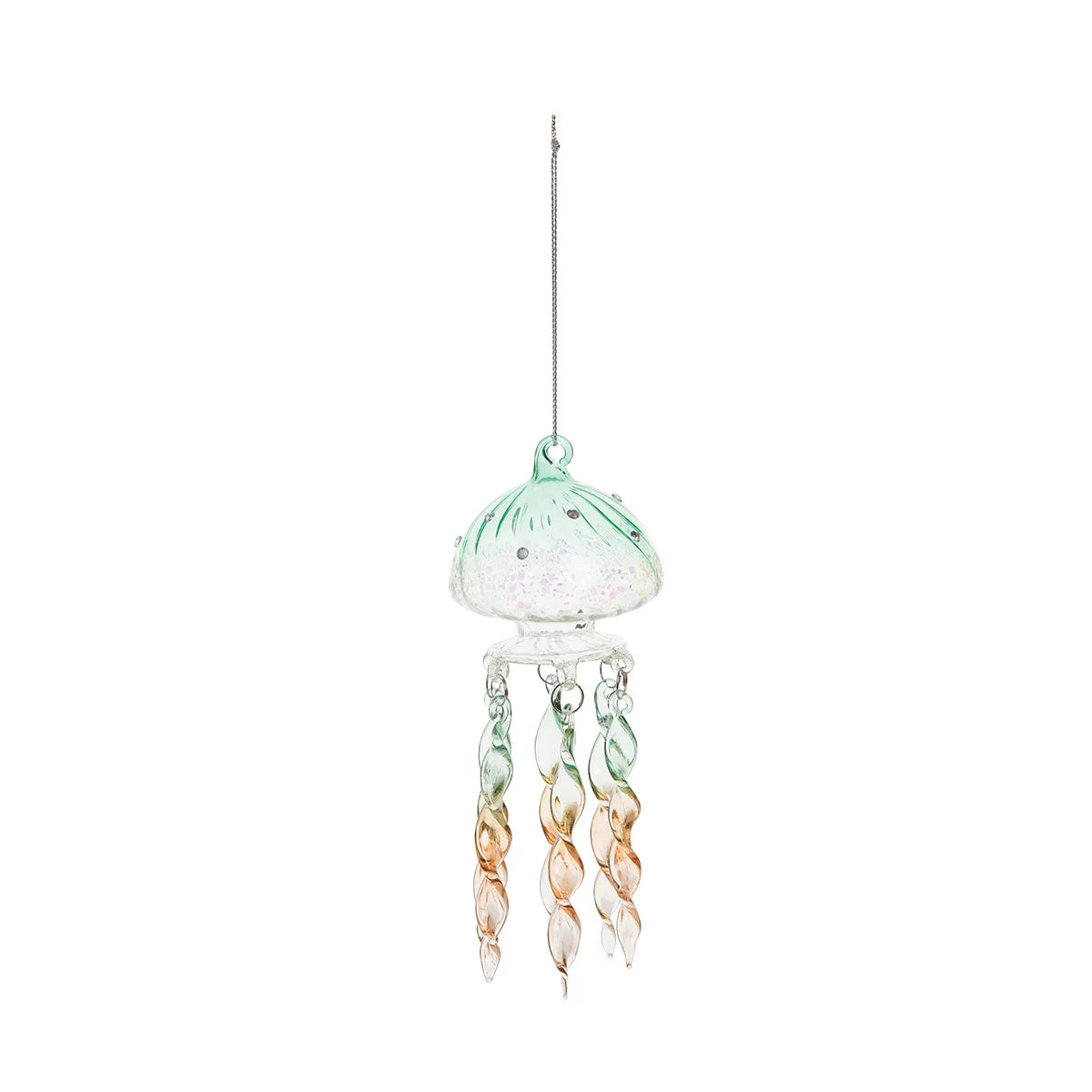 Jewel Jellyfish Glass Ornament