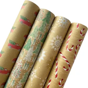 Kraft Wrapping Paper Roll Bundle