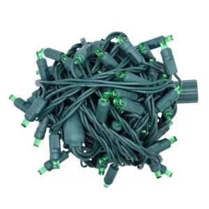 LED Coaxial Mini Lights-Green 6″ Spacing, 50 Lights