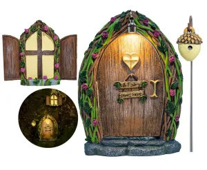 Light Up Fairy & Elf Door and Window for Trees or Wall