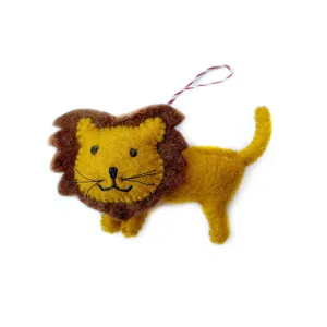 Lion Ornament, Felt Wool