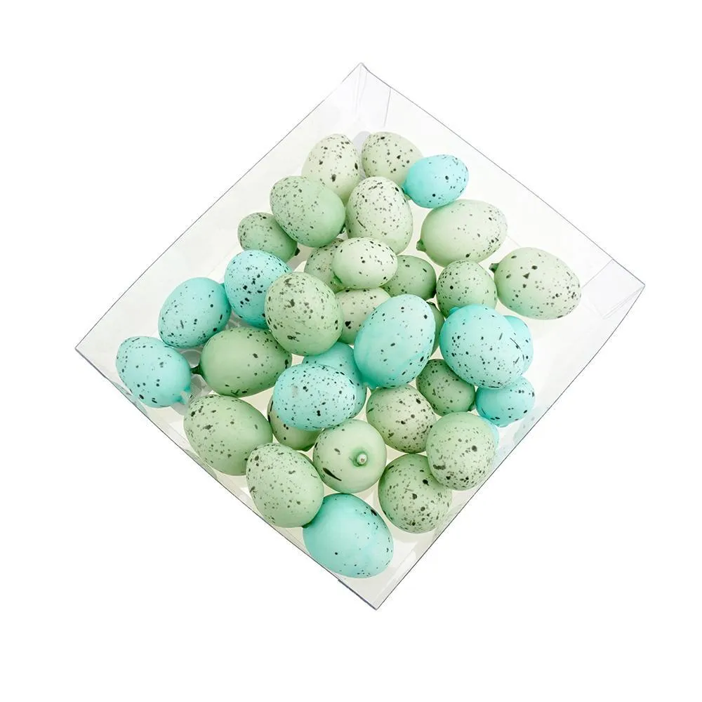 Mini Decorative Speckled Easter Eggs, Robin, 36-piece