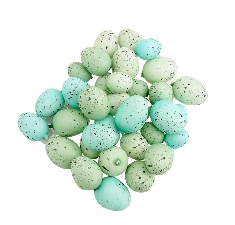 Mini Decorative Speckled Easter Eggs, Robin, 36-piece