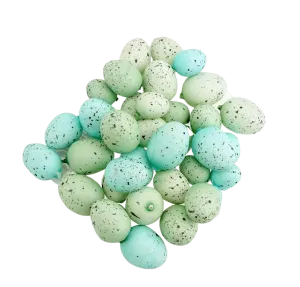 Mini Decorative Speckled Easter Eggs, Robin, 36-piece