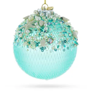 Nautical Glass Ball Christmas Ornament