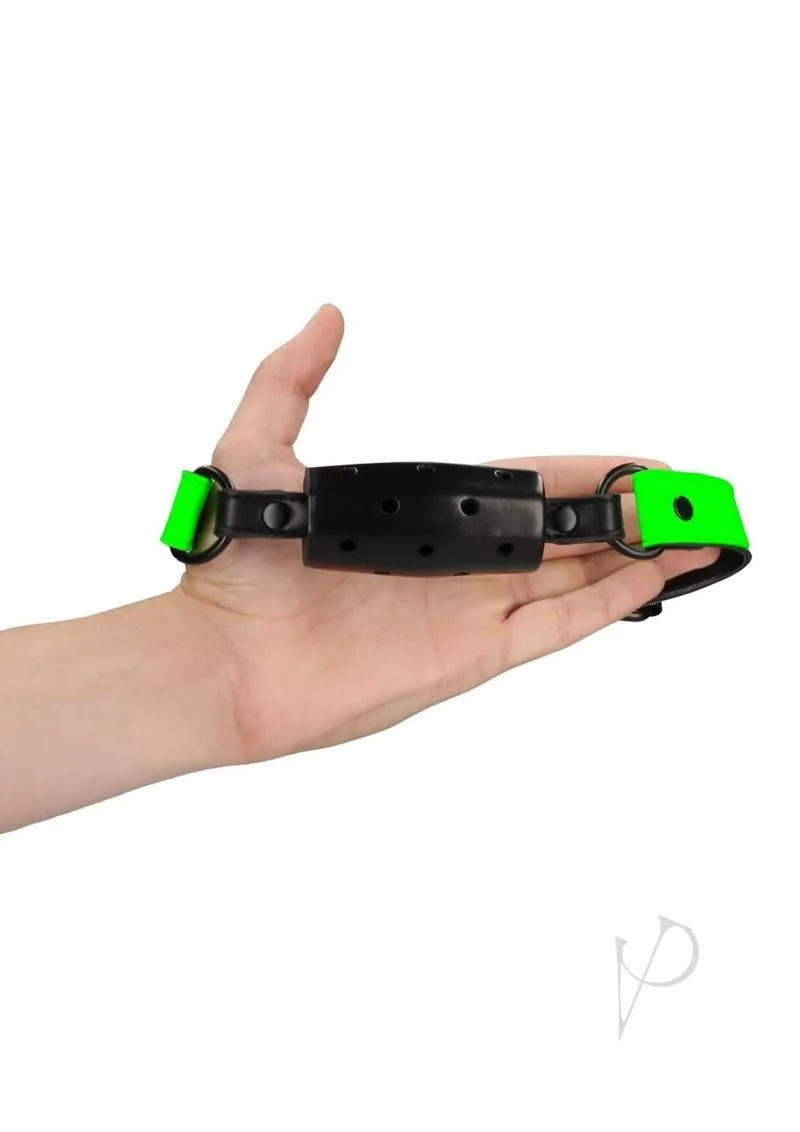 Glow-in-the-Dark Cylinder Gag - Enhanced Comfort Design