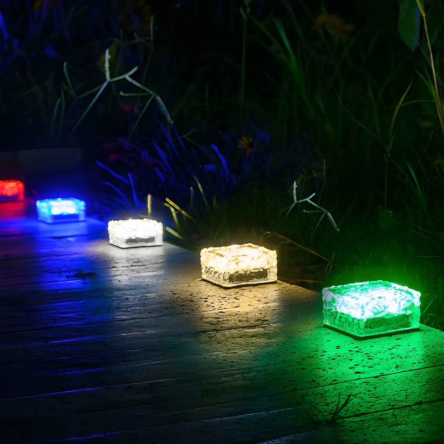 Outdoor Solar Lights for Yard Glow Garden Decor 6-pack