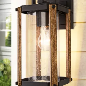 Outdoor Wood Grain Porch Lights