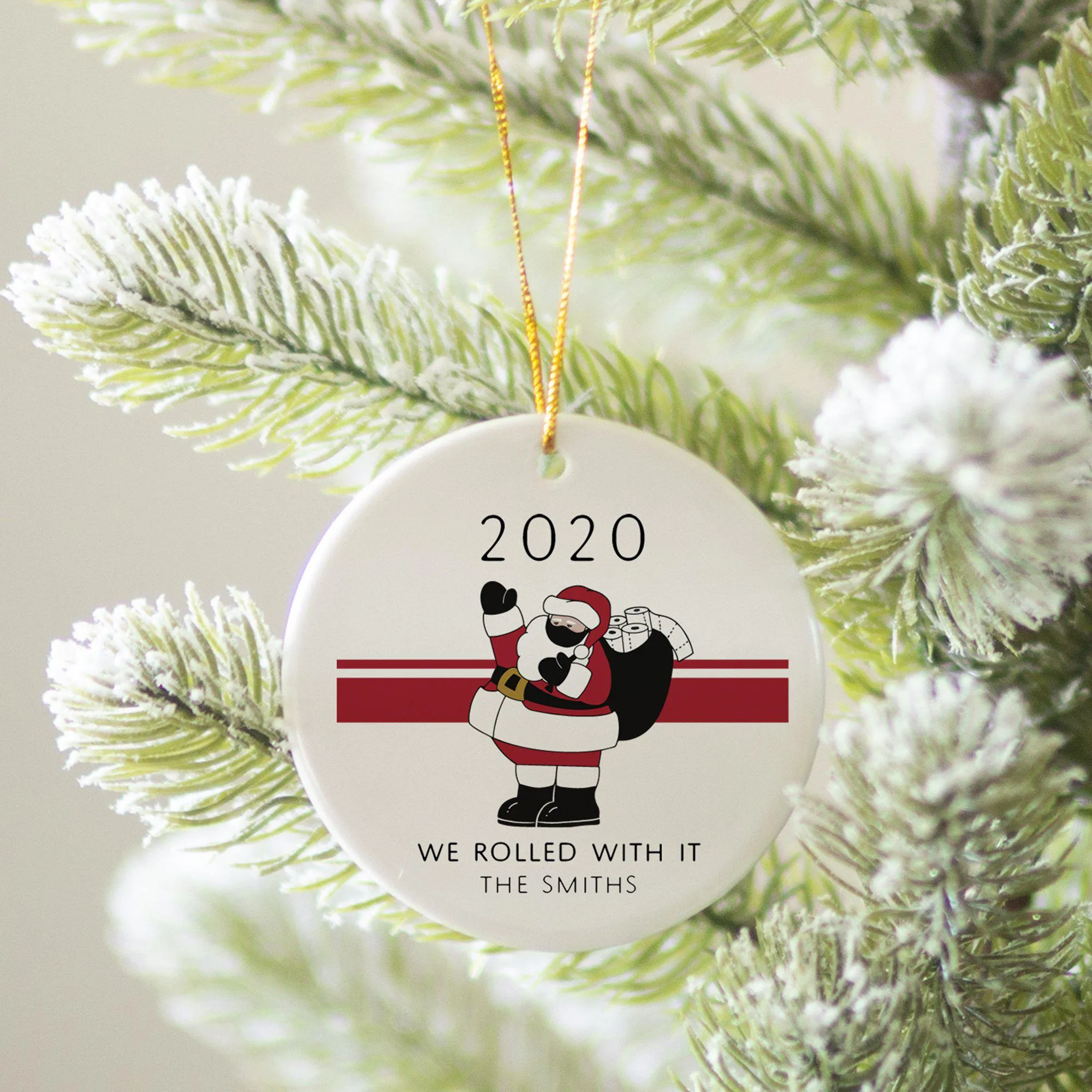 Personalized And To All a Goodnight Christmas Ornament