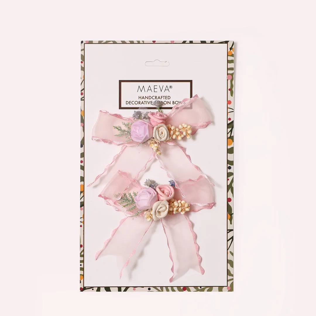 Pink Floral Gift Embellishment