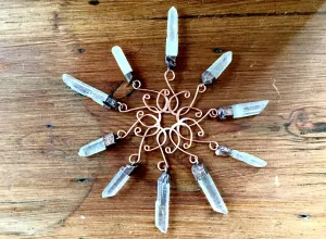 Raw crystal ornament | Quartz crystal ornament