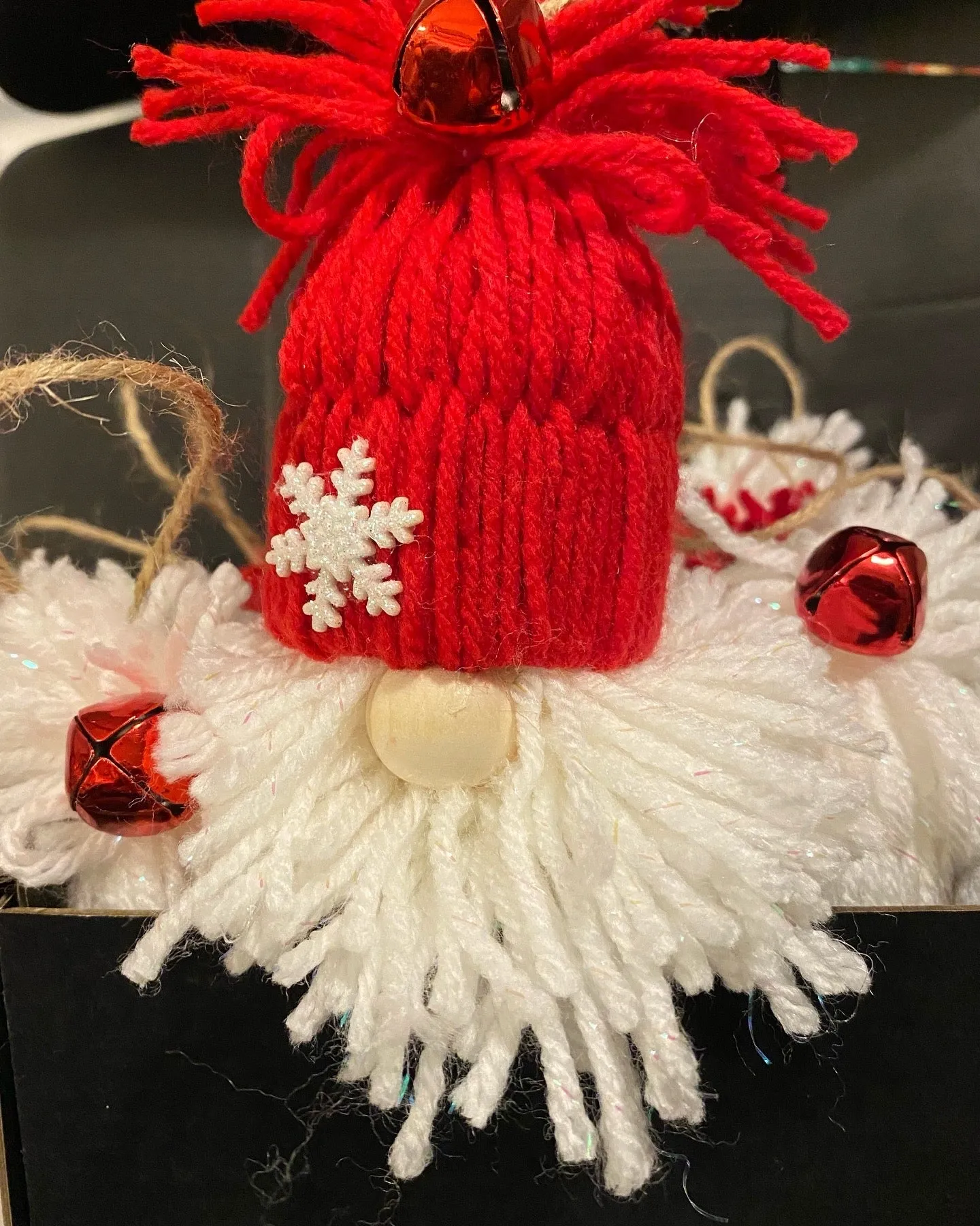 Santa Ornaments Yarn Santa’s