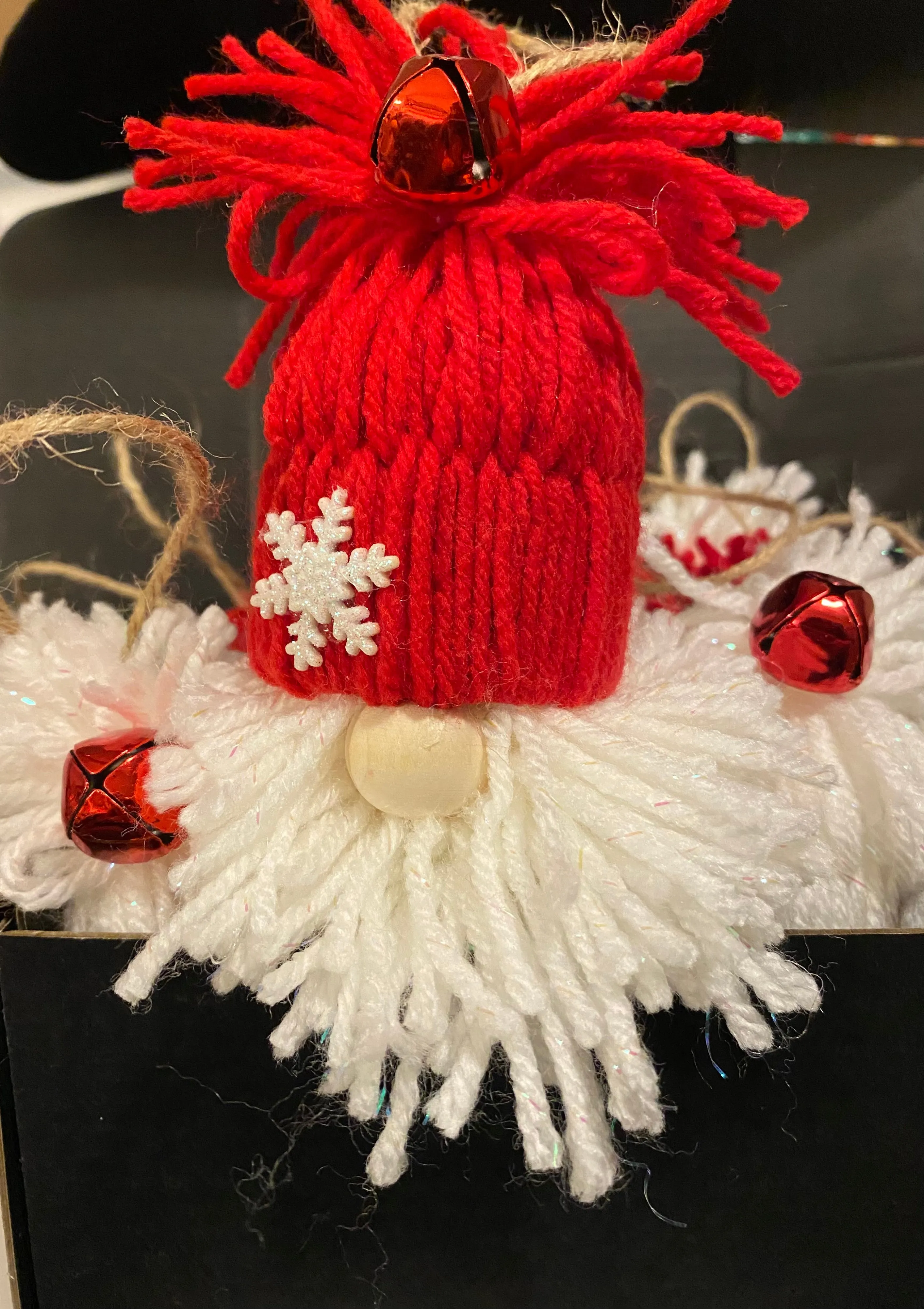 Santa Ornaments Yarn Santa’s