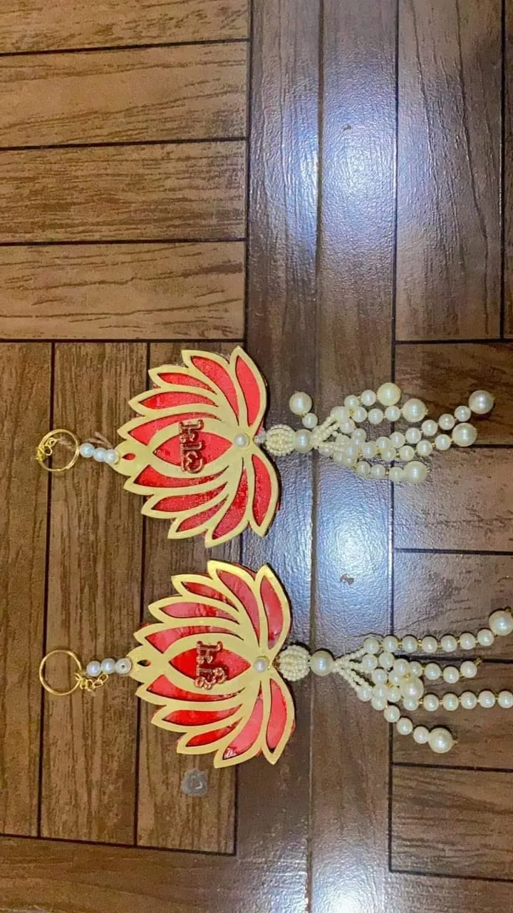 Sanvatsar Home Lotus Door Hanging with Shubh Labh | Diwali Showpiece Gift, Corporate Gift, Diwali Decoration, Home Decoration, Lotus Wall Decorations