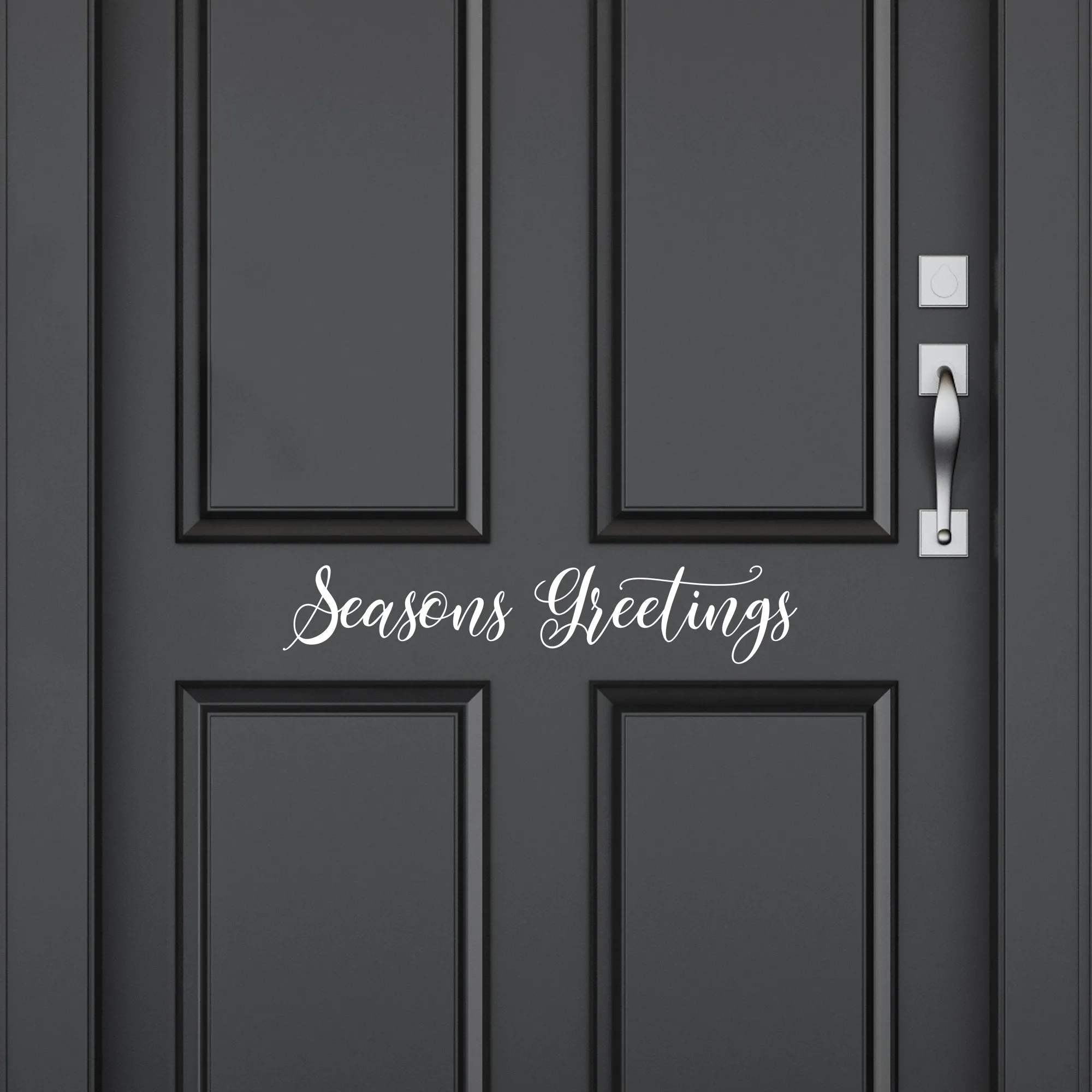 Seasons Greetings Front Door Decal