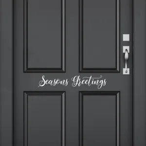 Seasons Greetings Front Door Decal