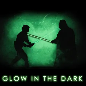 signed GLOW IN THE DARK PRINT: Luke vs. Vader (Special Offer)