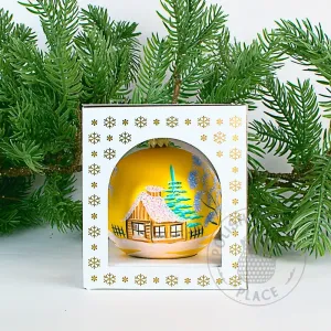 Small Polish Glass Ornament - Matte Gold - Cabin & Church