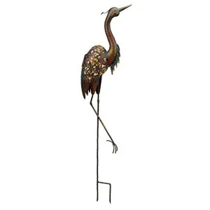 Solar Heron Bird Stake