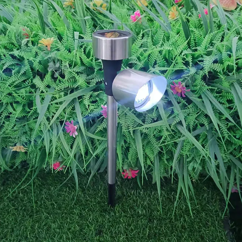 Spot Villa Home Courtyard Solar Stainless Steel Spotlights Outdoor Garden Solar Stainless Steel Lawn Lights