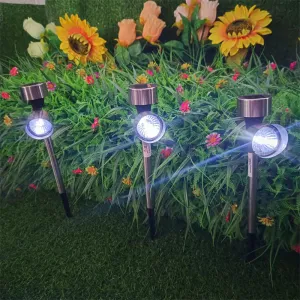 Spot Villa Home Courtyard Solar Stainless Steel Spotlights Outdoor Garden Solar Stainless Steel Lawn Lights